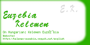 euzebia kelemen business card
